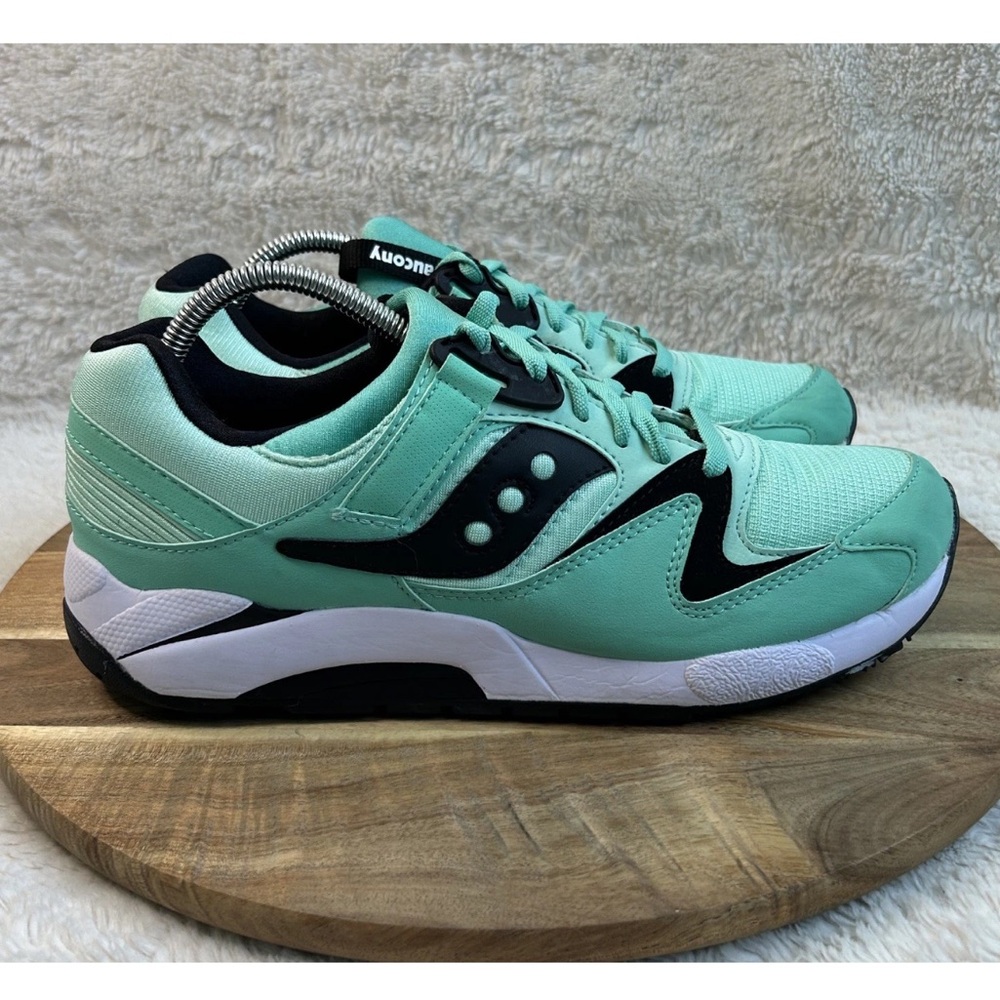 Saucony Grid 9000 Mens Size 10.5 Mint Green Athletic Running Shoes Sneakers